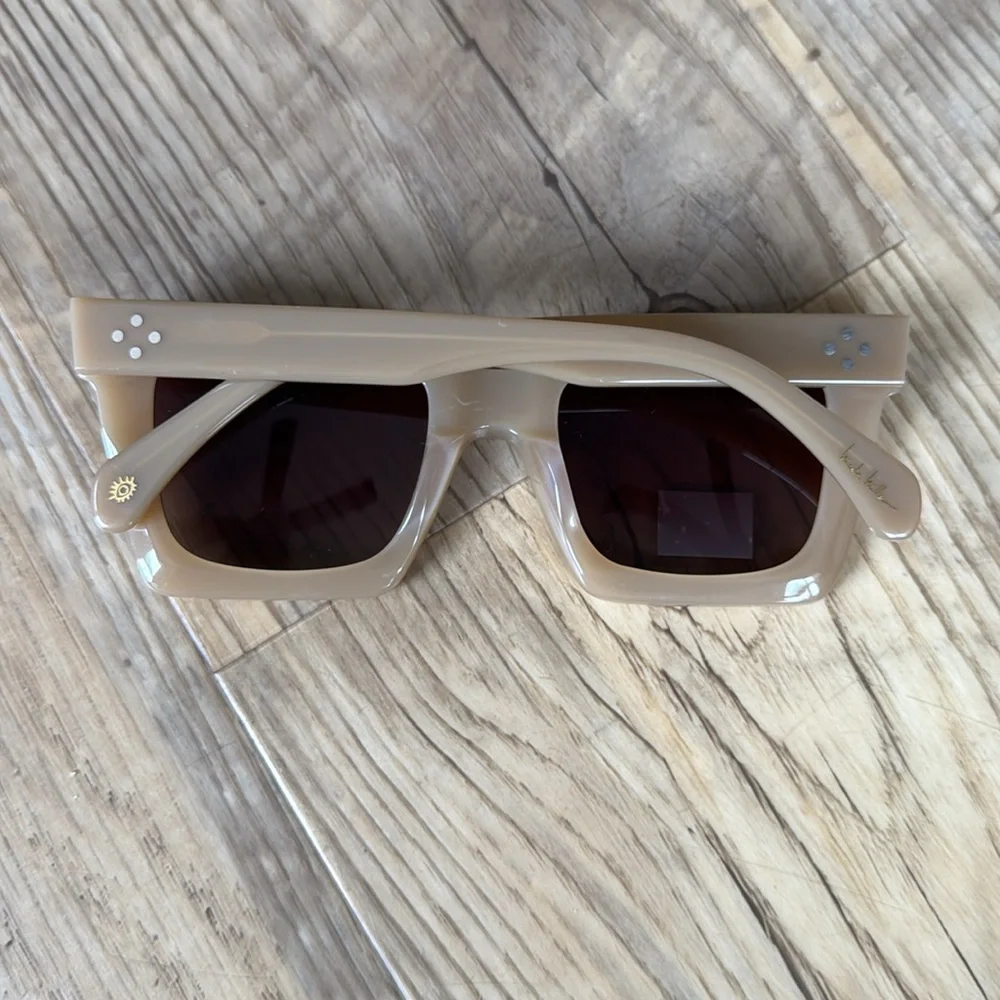 NEW Nicole Miller Square Acetate Polarized Sunglasses